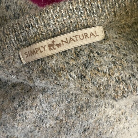Simply‎ Natural Alpaca Cardigan Sweater - Picture 5 of 6
